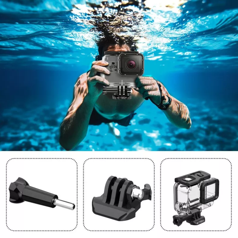 TECH-PROTECT GA200 Waterproof Case für GoPro Hero 5 / 6 / 7 Clear