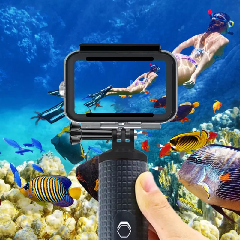 TECH-PROTECT GA200 Waterproof Case für GoPro Hero 9 / 10 / 11 / 12 / 13 - Clear
