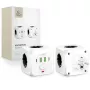 TECH-PROTECT PCL3X4 Steckdosenleiste 3 Schuko-Steckdosen 2 USB-A 2 USB-C 2m Weiß