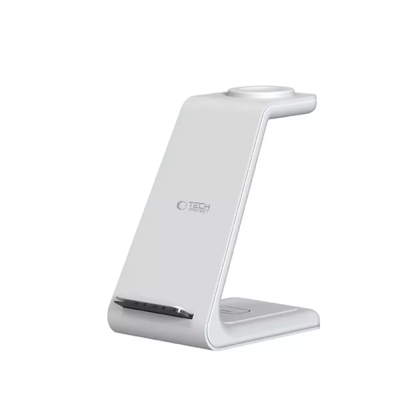 TECH-PROTECT QI15W-A36 3-in-1 Wireless Charger for Apple White