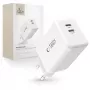 TECH-PROTECT NC45W-GAN 2-Port Netzwerkladegerät PD 45W Weiß