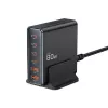 Tech-Protect DC80W-GAN 6-PORT GaN 80W USB-C Charger Black