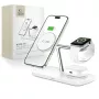 TECH-PROTECT QI15W-A45 3-in-1 Magnetic MagSafe Wireless Charger White