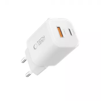 TECH-PROTECT NCM33 2-Port Netzwerk-Ladegerät PD 33W / QC3.0 Weiß
