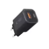 TECH-PROTECT NCM33 2-Port Netzwerkladegerät PD 33W / QC3.0 Schwarz