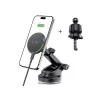 TECH-PROTECT MM15W-V7 Qi2 Magnetic MagSafe Dashboard & Vent Car Mount Wireless Charger 15W Black