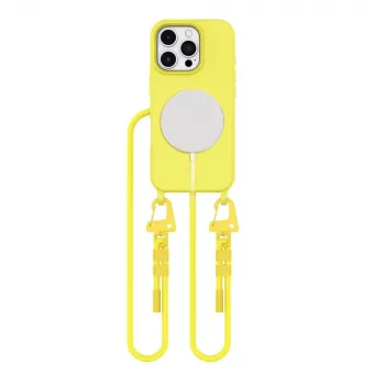 Tech-Protect Magnecklace Magsafe Case für Apple iPhone 16 Pro Gelb
