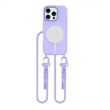 Tech-Protect Magnecklace MagSafe Case für iPhone 16 Pro Max Lavendel