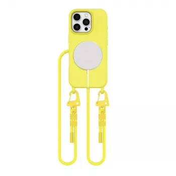 Tech-Protect Magnecklace MagSafe Case für iPhone 16 Pro Max, Gelb