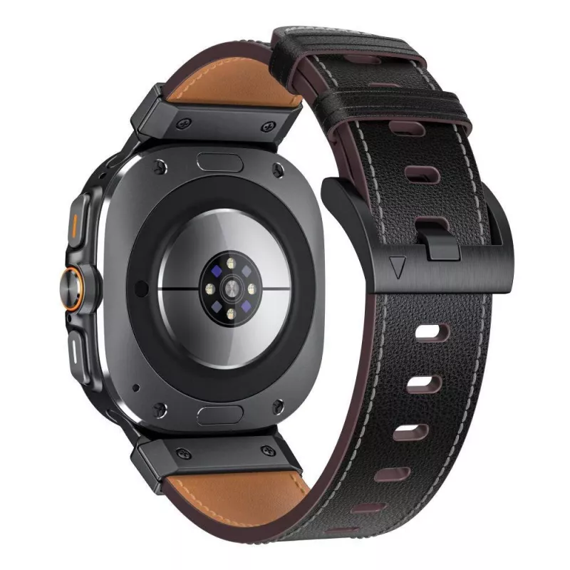 TECH-PROTECT DELTA PRO SAMSUNG GALAXY WATCH ULTRA 2024 / 2025 (47 MM) LEDER SCHWARZ