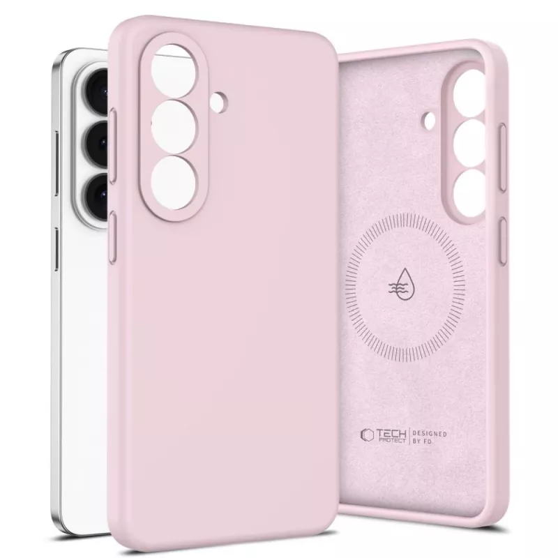 Tech-Protect Silicone MagSafe Case für Samsung Galaxy S26 - Pink Pearl