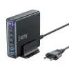 TECH-PROTECT DC240W-GAN 6-Port Desktop Charger PD 240W / QC3.0 Black
