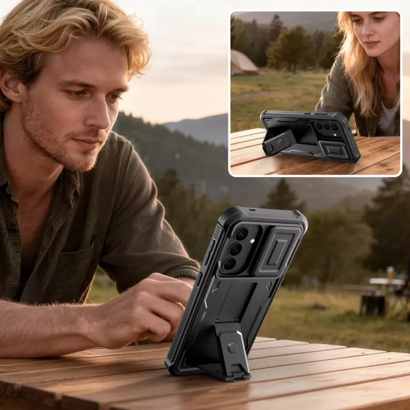 TECH-PROTECT KEVLAR CAM+ 2-SET Galaxy A57 5G Black Protective Case