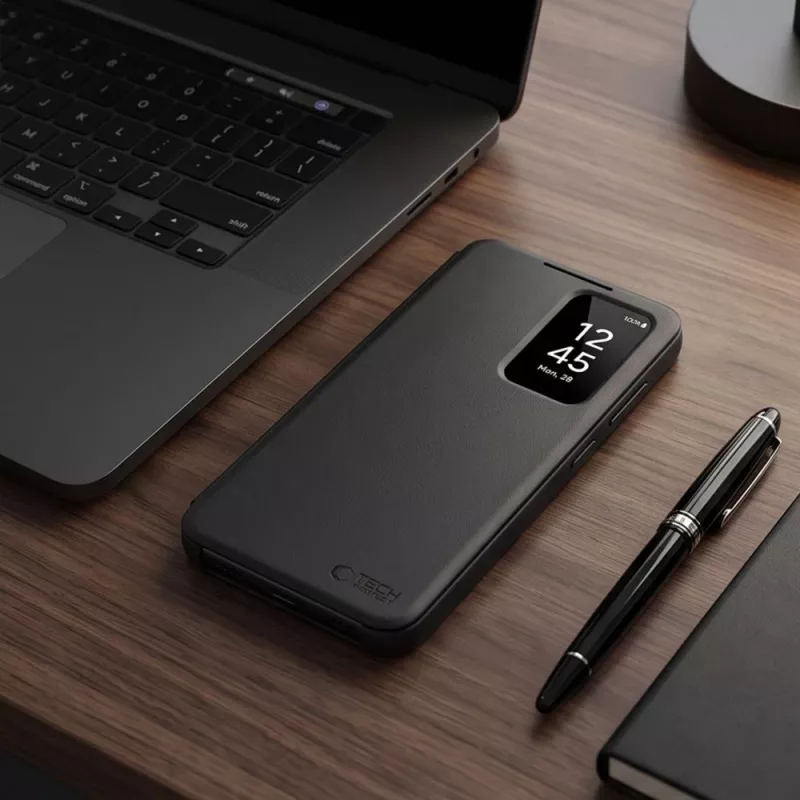 TECH-PROTECT Smart Wallet Case für Samsung Galaxy A27 5G, Matt Schwarz