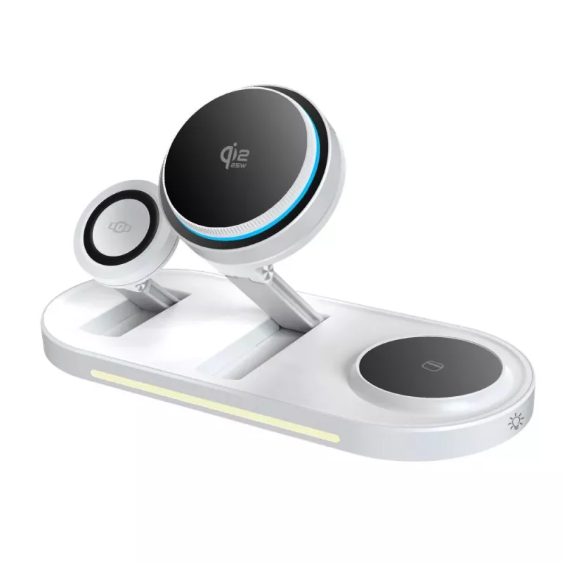 TECH-PROTECT A51 ARCTICBOOST 3-in-1 Magnetic MagSafe Wireless Charger 25W Qi2.2 White