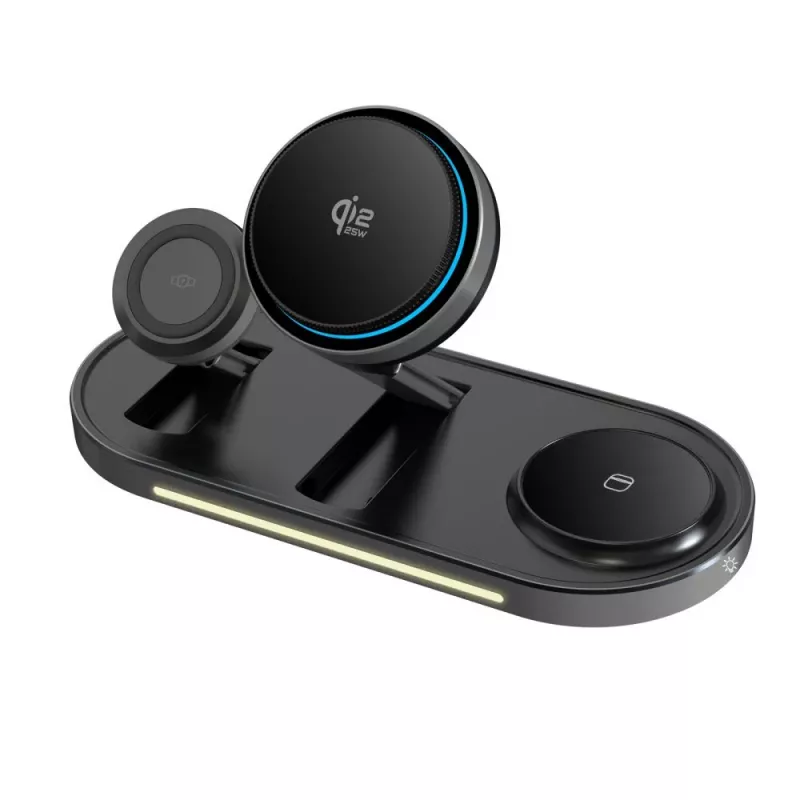 TECH-PROTECT A51 ARCTICBOOST 3in1 Magnetic MagSafe Wireless Charger 25W Qi2.2 Black