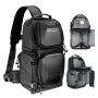 K&F Concept Sling Camera Bag 10L Crossbody DSLR Camera Bag Black KF13.176