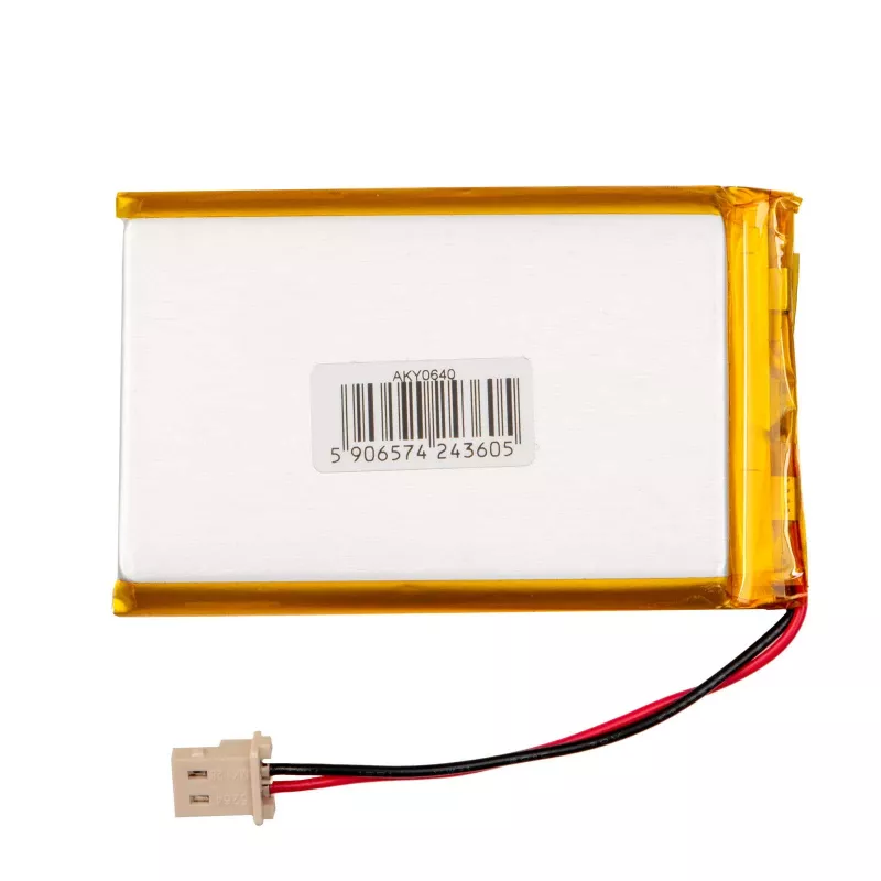 Akyga AKY0640 LP674261 Li-Po-Akku 3,7 V 2000 mAh, PCM, Molex 5264 2-polig, 50 mm