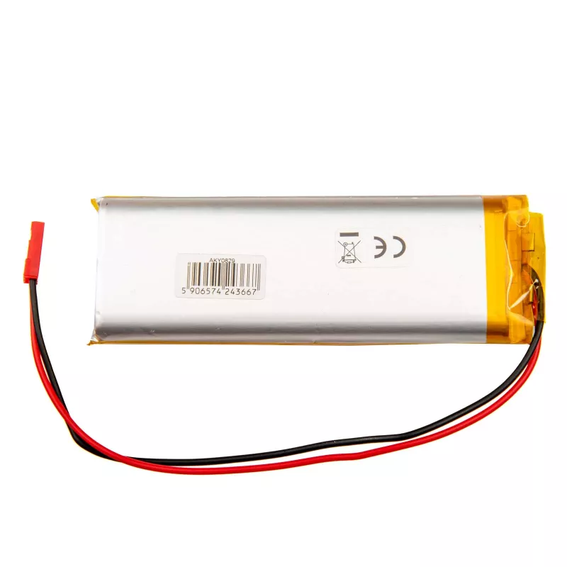 Akyga AKY0829 LP123497 Li-Po Akku 3.7V 4500mAh mit PCM JST 2.54 2-Pin 150mm