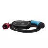 Akyga AK-EC-22 mobiles EV-Ladegerät, Typ 2, CEE-5-Pin-Stecker, dreiphasig, 32 A, 22 kW, LCD, 5 m