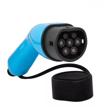 Akyga AK-SC-E17 Typ-2-EV-Ladekupplung (weiblich), dreiphasig, 32 A, blau