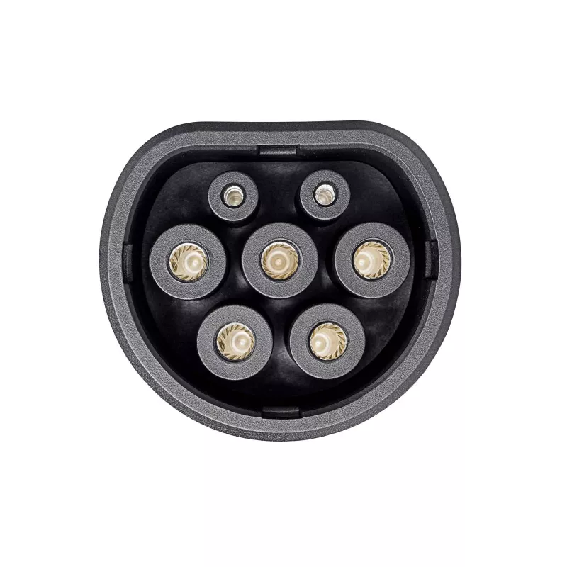 Akyga AK-SC-E17 Typ-2-EV-Ladekupplung (weiblich), dreiphasig, 32 A, blau