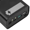 Akyga AK-BC-05 Powerbank-Gehäuse 37000 mAh, 12x 18650, 22.5W, Qi, USB-C, 2x USB-A, Lightning