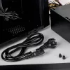 Akyga AK-PC-08S Netzkabel CEE 7/7 (Schuko) auf IEC C13, 3 x 1,5 mm² Kupfer, 10 m, Schwarz