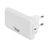 Akyga AK-CH-32 flaches GaN-USB-C-Ladegerät 65 W, 2 x USB-C PD, Weiß