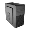 Akyga AK19BK Micro-Tower-PC-Gehäuse, Micro-ATX / Mini-ITX, USB-C + USB 3.0 + 2x USB 2.0, ohne Netzteil, schwarz