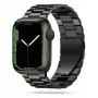 Tech-Protect Stainless Steel Link Bracelet for Apple Watch 4/5/6/7/8/9/SE/Ultra 1/2 (42/44/45/49mm) Black
