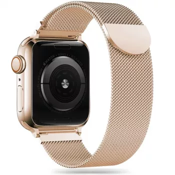 TECH-PROTECT Milanese Loop Armband für Apple Watch 4 / 5 / 6 / 7 / 8 / 9 / SE (38 / 40 / 41 mm) Gold
