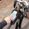 Vayox VA0450 Fahrrad-Rahmentasche mit zwei Taschen und Handyfach, Schwarz