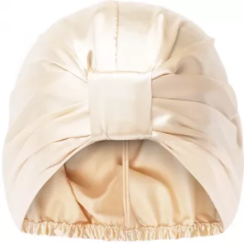 GLOV Satin Hair Bonnet für lockiges und gestyltes Haar - Anti-Frizz, Champagner