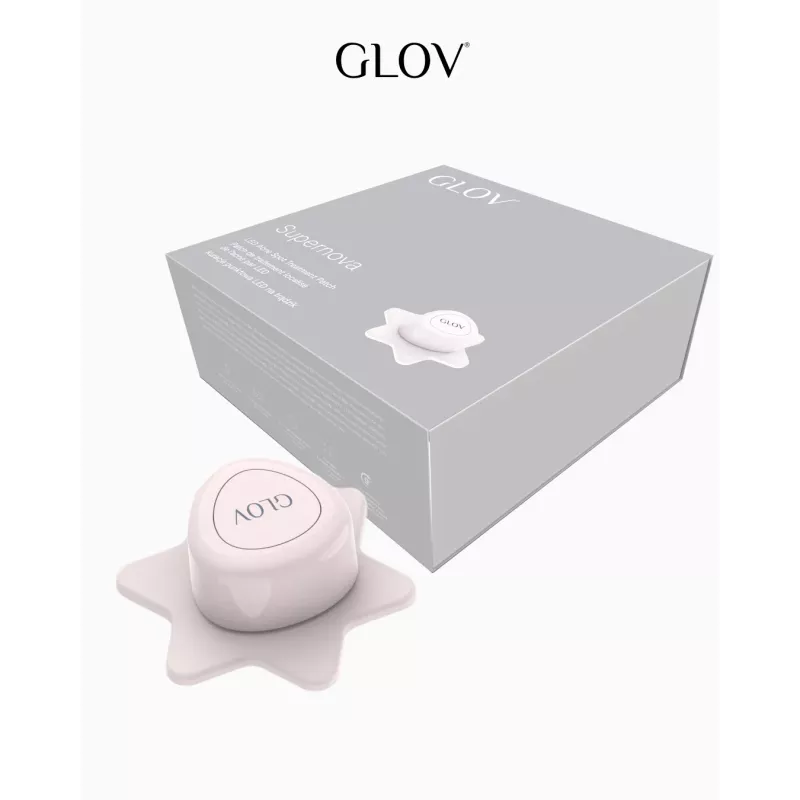 GLOV Supernova LED Spot Care Patch - Gezielte Aknebehandlung mit Rot- und Blaulichttherapie
