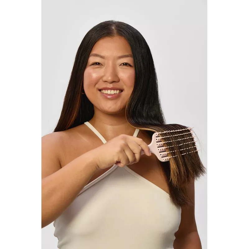 GLOV Zen Flow Haarbürste Entwirrbürste Paddle Brush für nasses & trockenes Haar - Schwarz