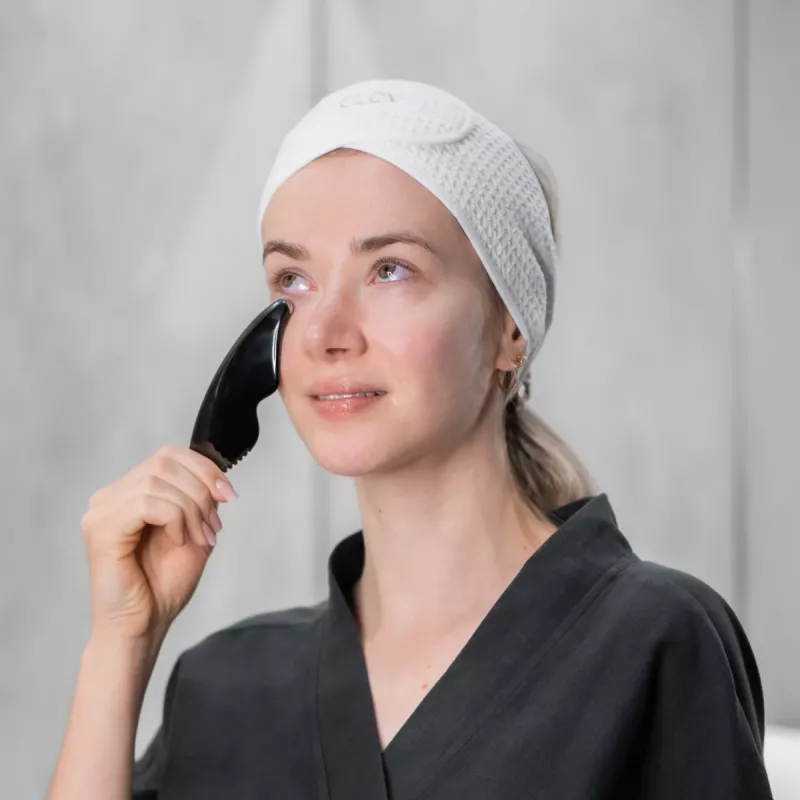 GLOV_SET Face Architecture Modern Gua Sha Massager + Makeup Removal & Cleansing Glove