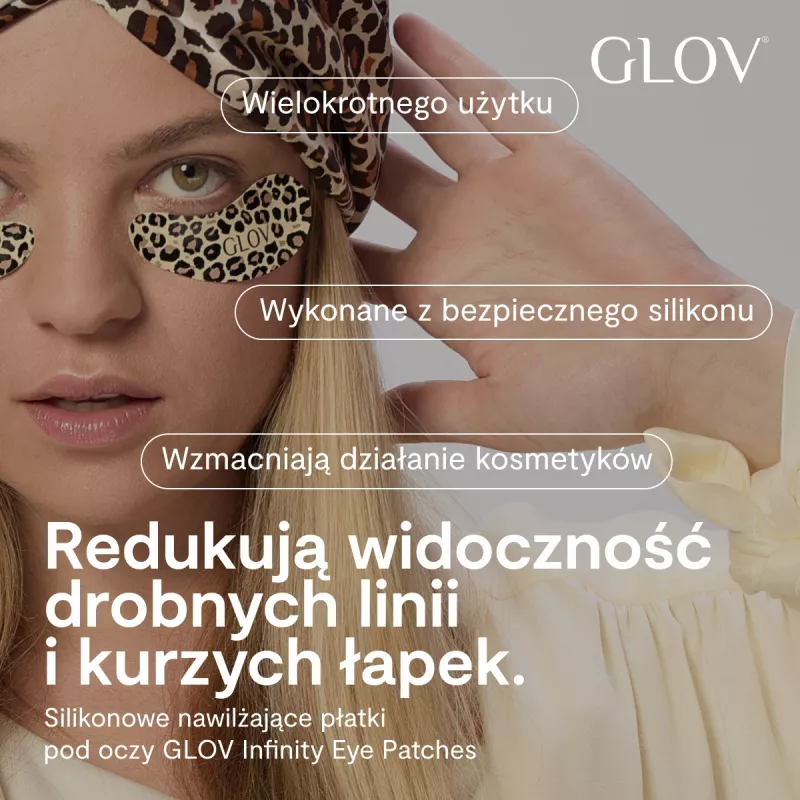 GLOV The Lazy Luxe Duo Wiederverwendbare Silikon-Augenpads und Satin-Schlafhaube Set