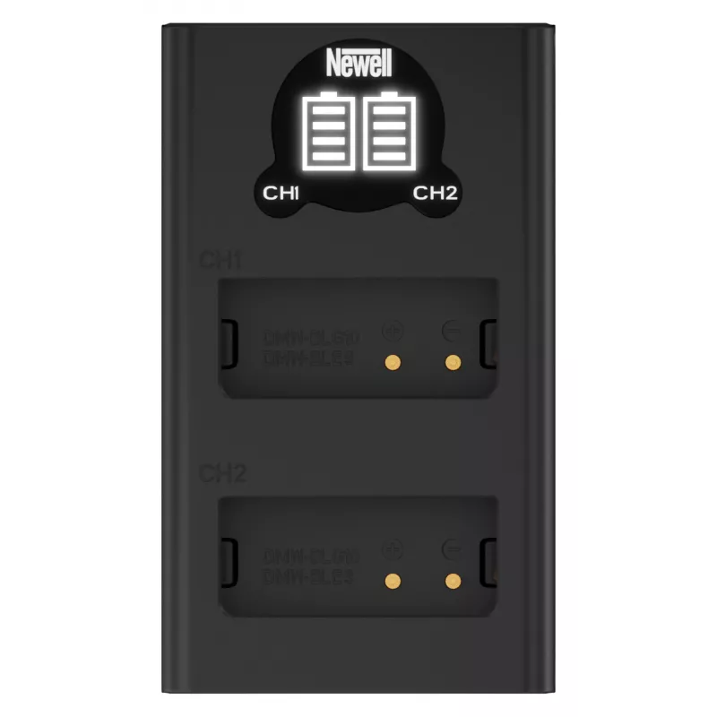 Newell Dual-Channel DL-USB-C Charger für DMW-BLG10 Akkus für Panasonic