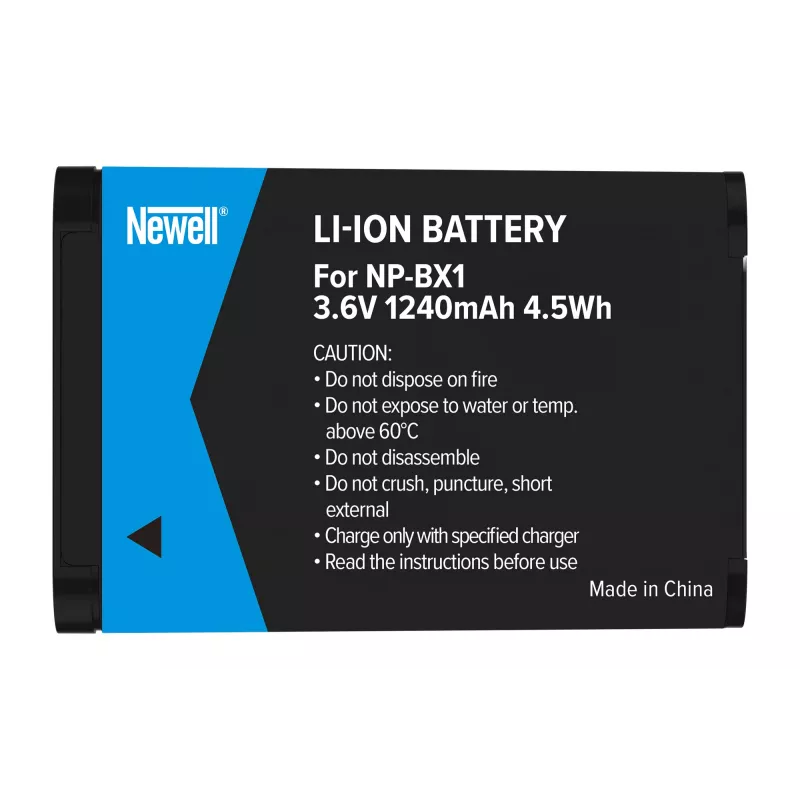 Newell Ersatzakku für Sony NP-BX1, 1000mAh, Li-Ion, Schwarz