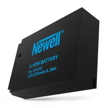 Newell Ersatzakku für Canon LP-E12, 875mAh, 7,2V Li-Ion