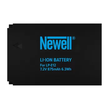 Newell Ersatzakku für Canon LP-E12, 875mAh, 7,2V Li-Ion