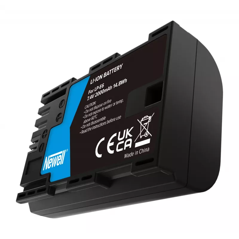 Newell Ersatzakku für Canon LP-E6, 2000mAh, 7,4V Li-Ion