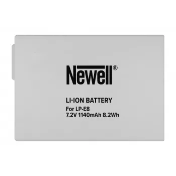 Newell Ersatzakku für Canon LP-E8 (1120mAh, 7,4V, Li-Ion)