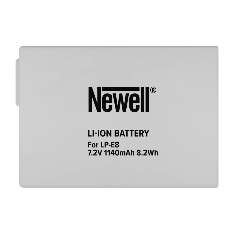 Newell Ersatzakku für Canon LP-E8 (1120mAh, 7,4V, Li-Ion)