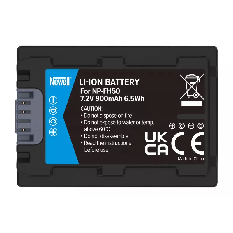 Newell Ersatzakku für Sony NP-FH50 (1000mAh, 7,2V, Li-Ion)