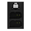 Newell Dual-Channel USB-C Charger DL-USB-C für Panasonic DMW-BLK22 Akku Schwarz