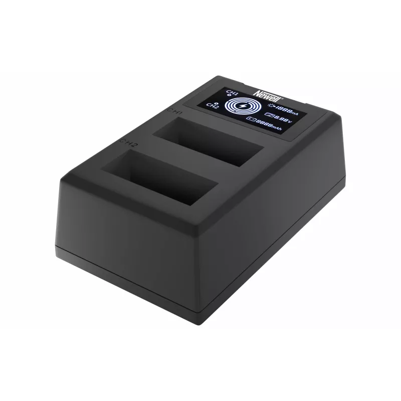 Newell Dual-Channel FDL-USB-C Ladegerät für Canon LP-E12 Akkus
