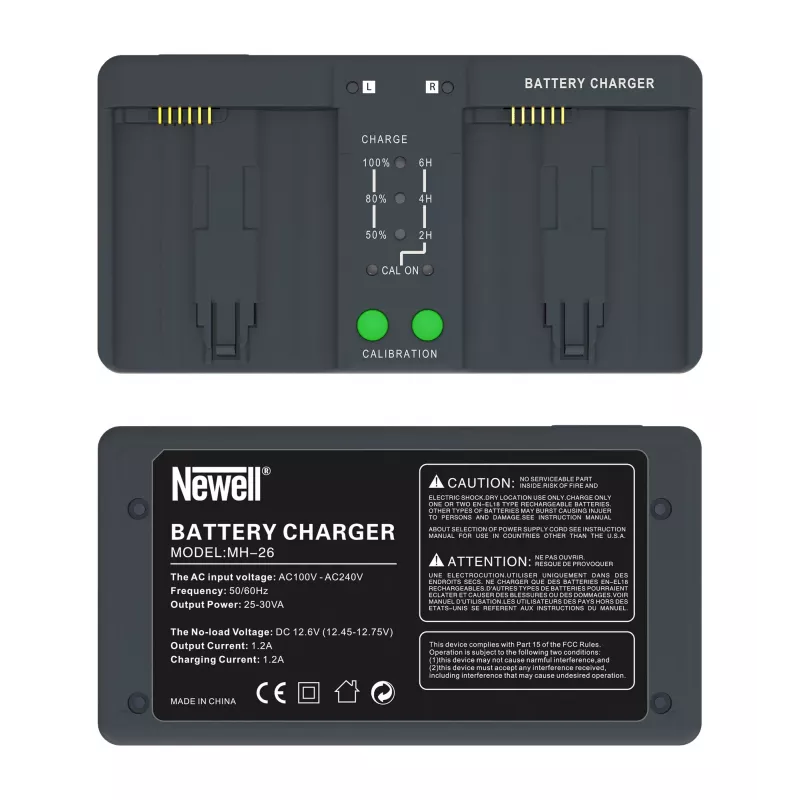 Newell Dual-Channel Charger BC-18B für Nikon EN-EL18 Akkus