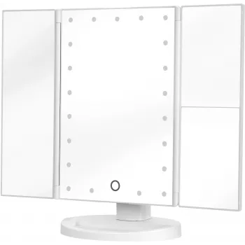 Humanas HS-ML04 LED Makeup Mirror mit Beleuchtung - Weiß